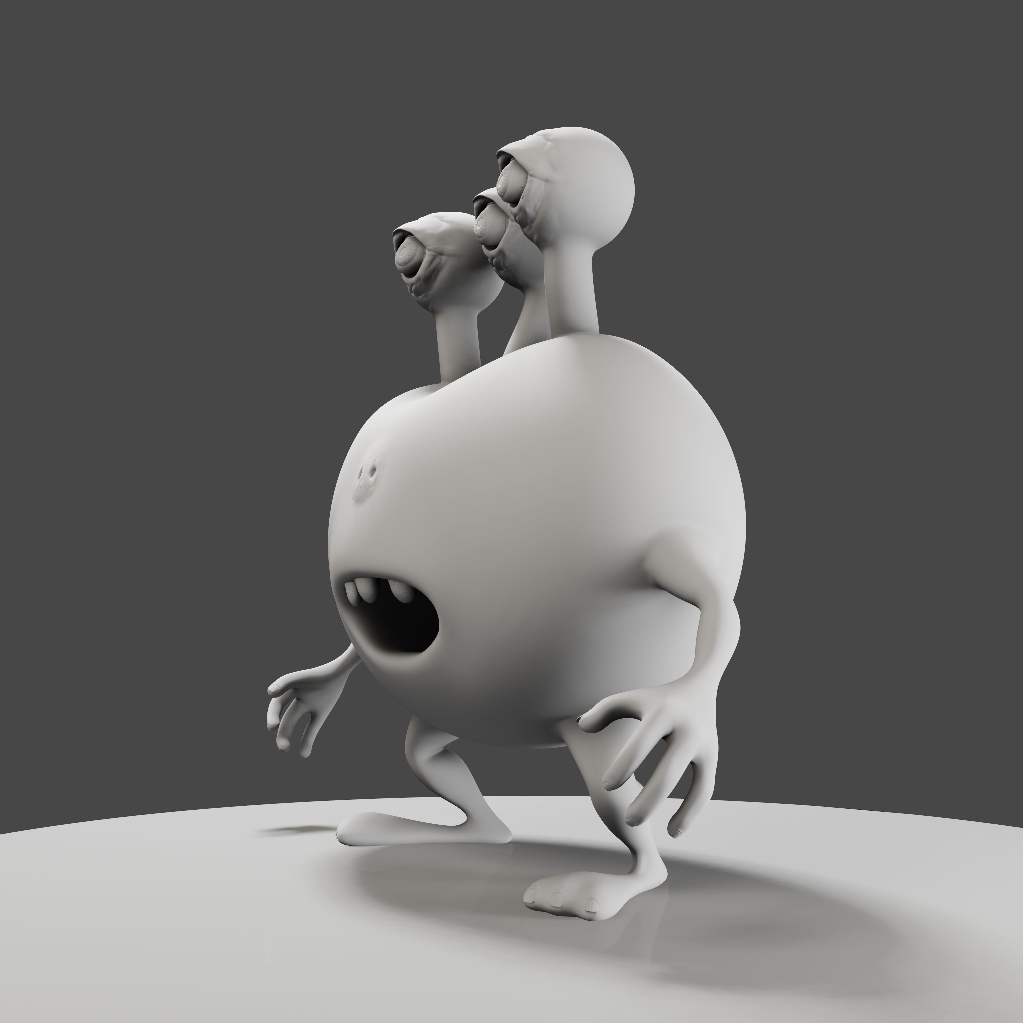 3 Eyes Monster - 3D Print Model 3D print model_19