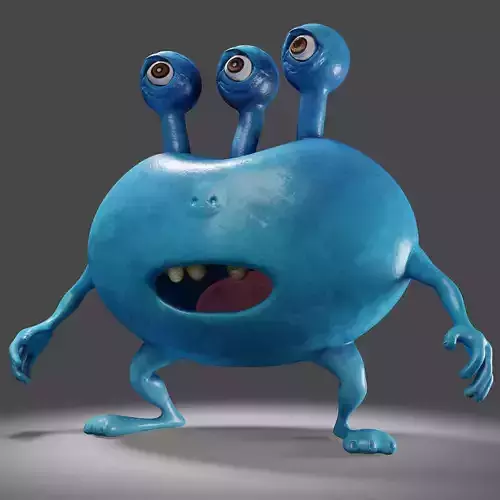 3 Eyes Monster - 3D Print Model 3D print model