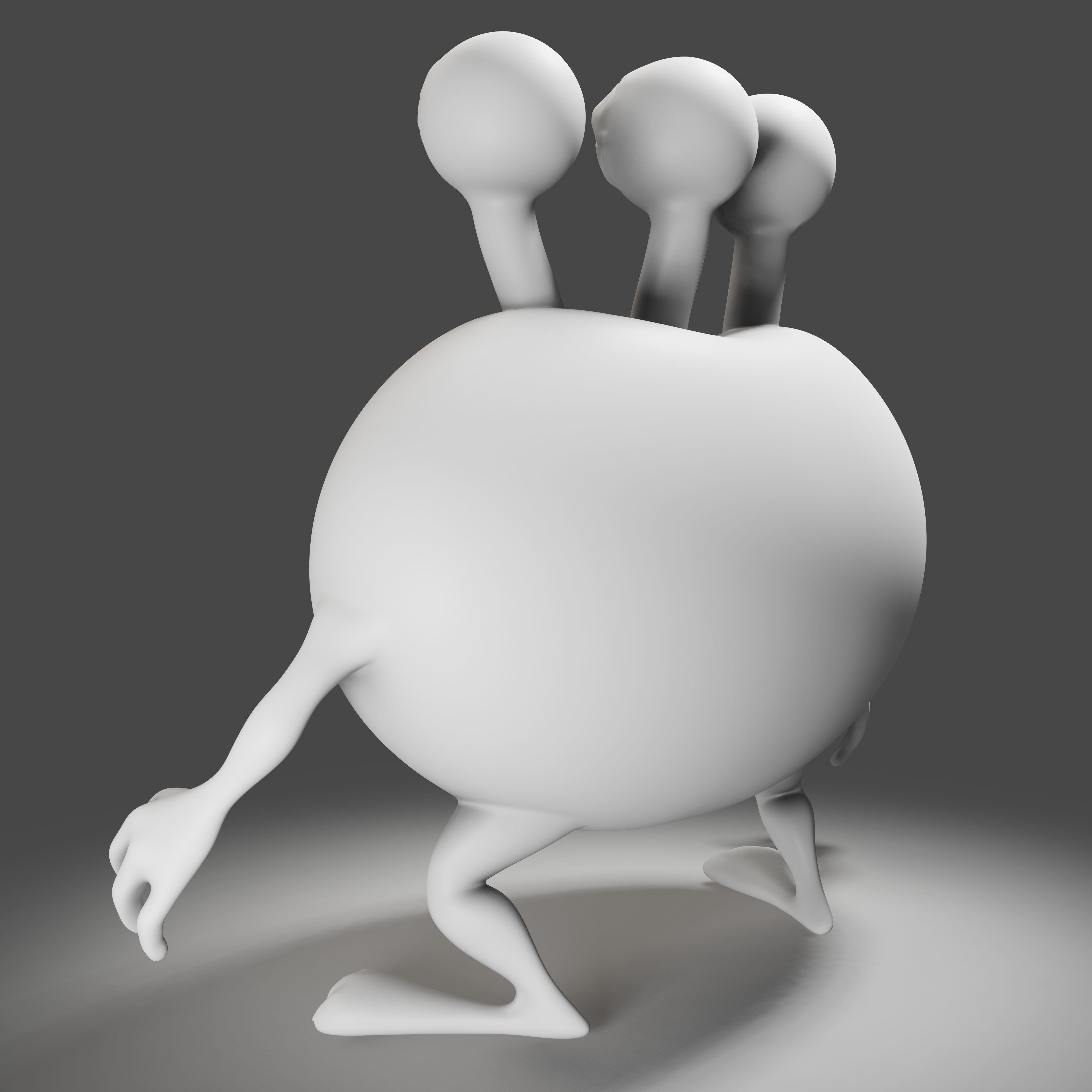 3 Eyes Monster - 3D Print Model 3D print model_8