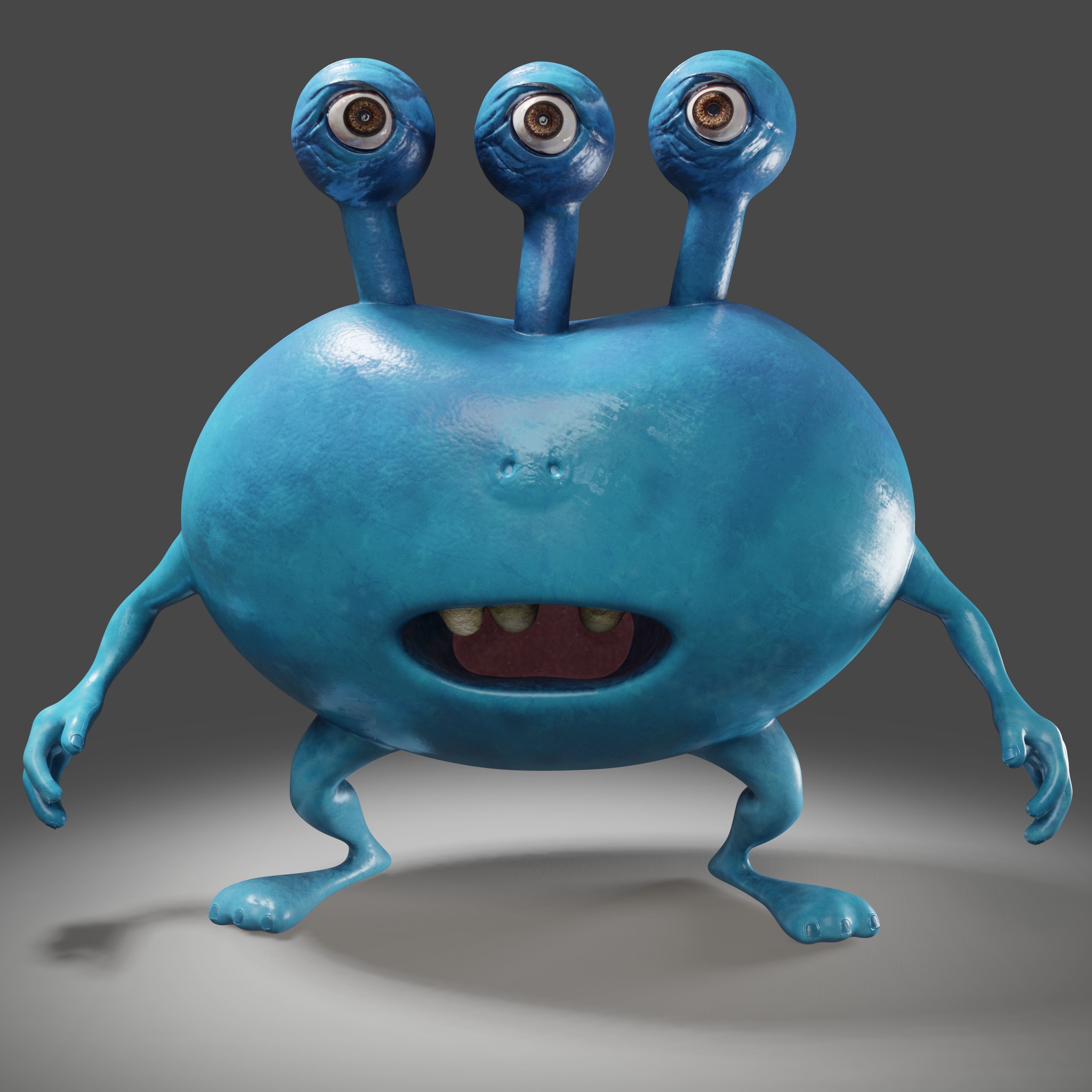 3 Eyes Monster - 3D Print Model 3D print model_3