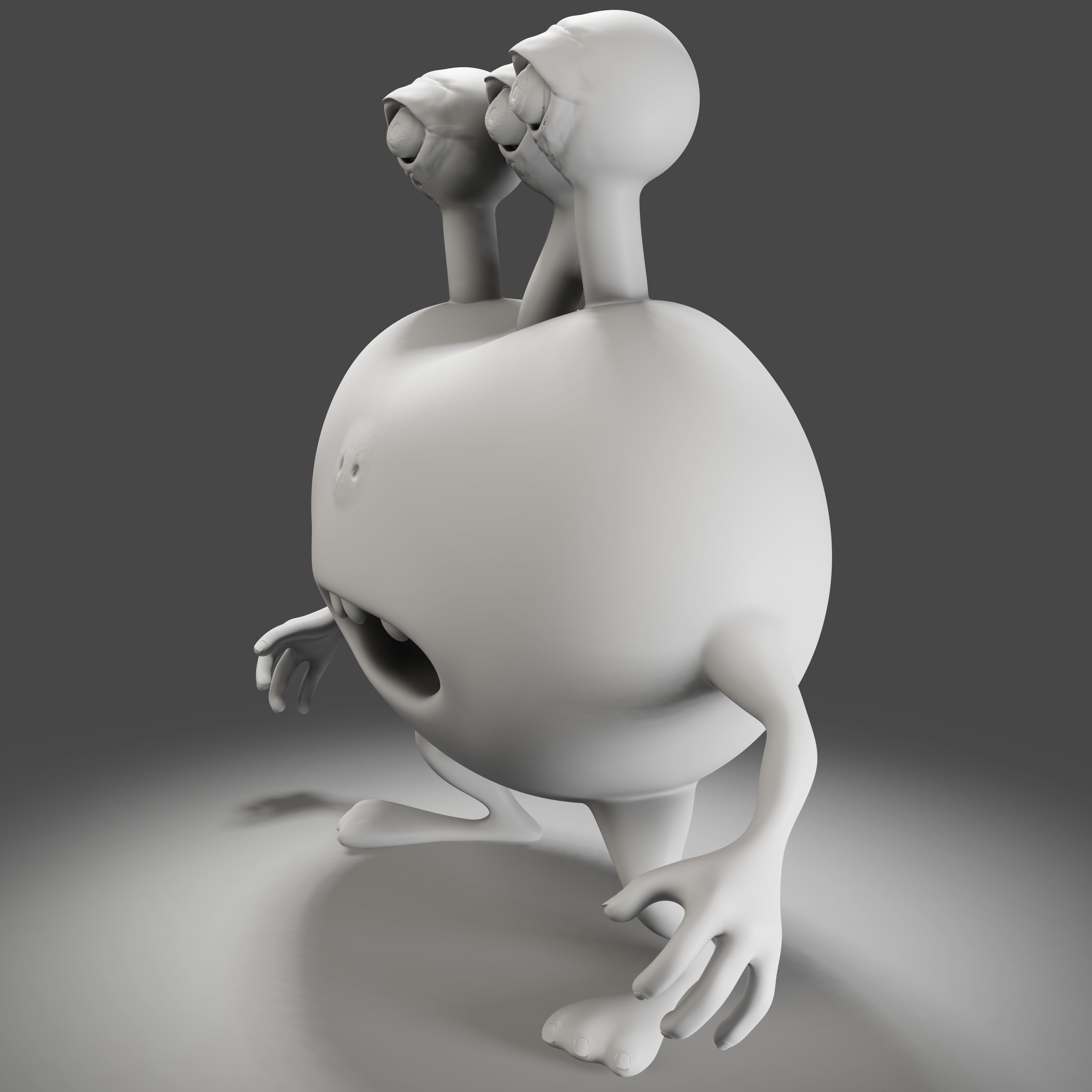 3 Eyes Monster - 3D Print Model 3D print model_6