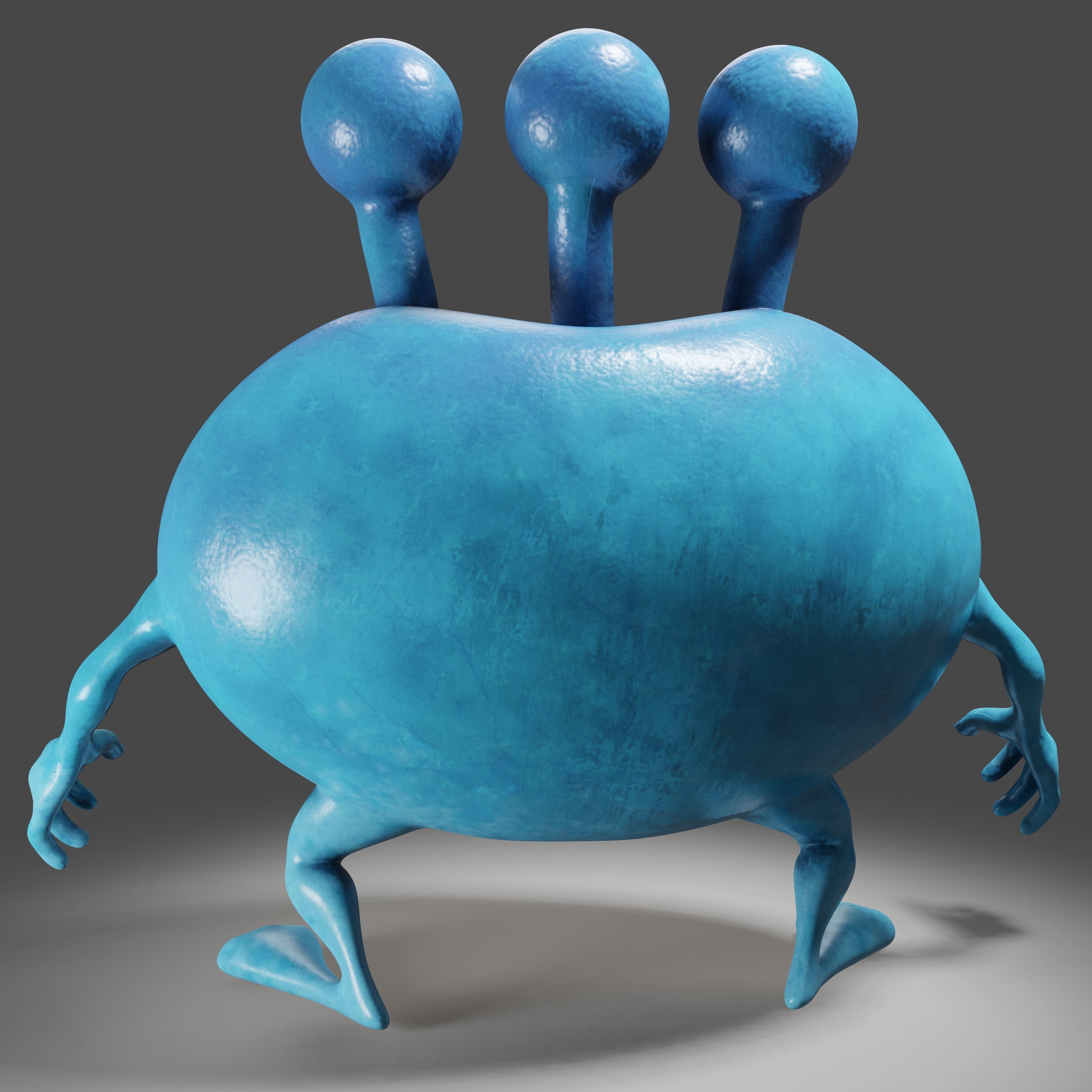 3 Eyes Monster - 3D Print Model 3D print model_9