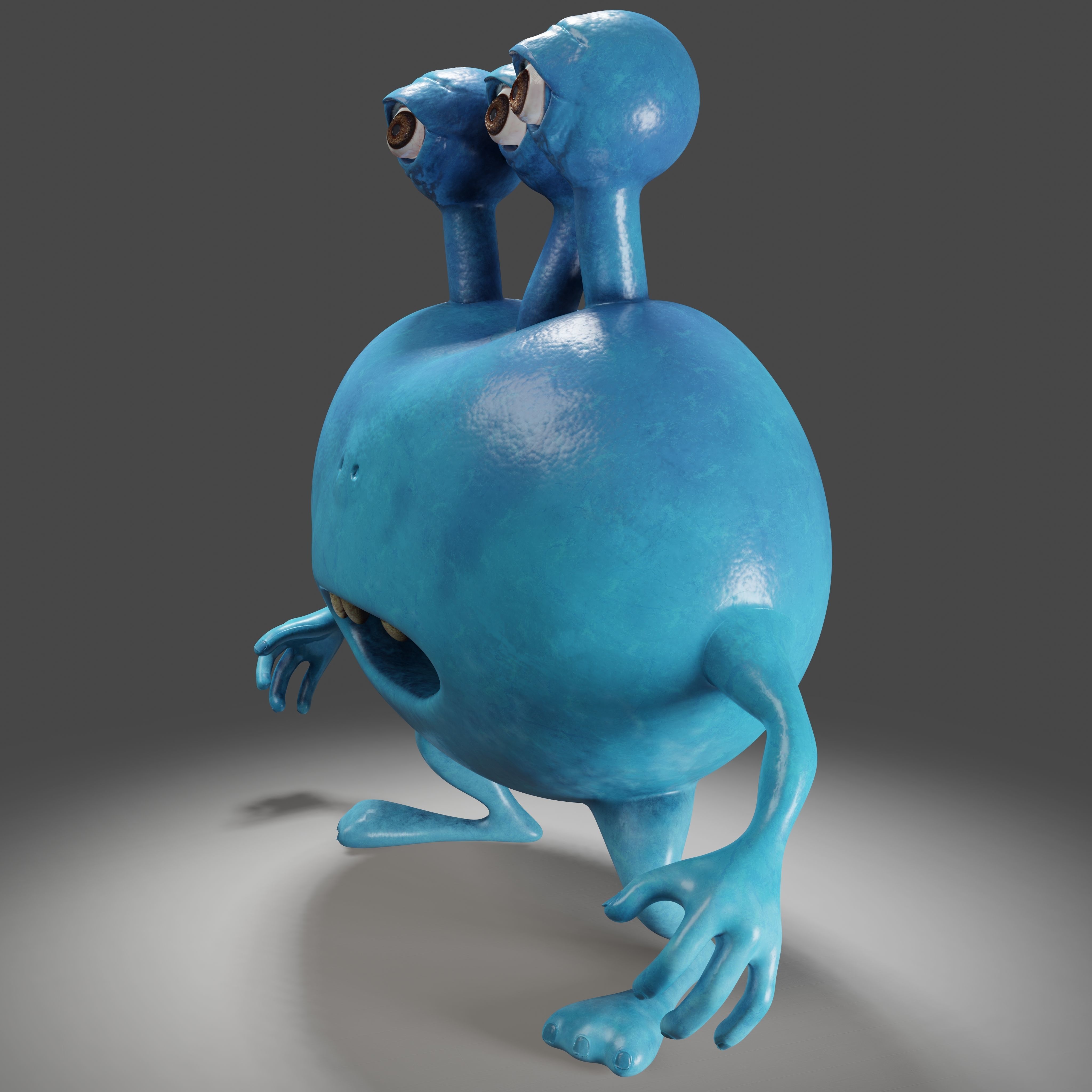 3 Eyes Monster - 3D Print Model 3D print model_5