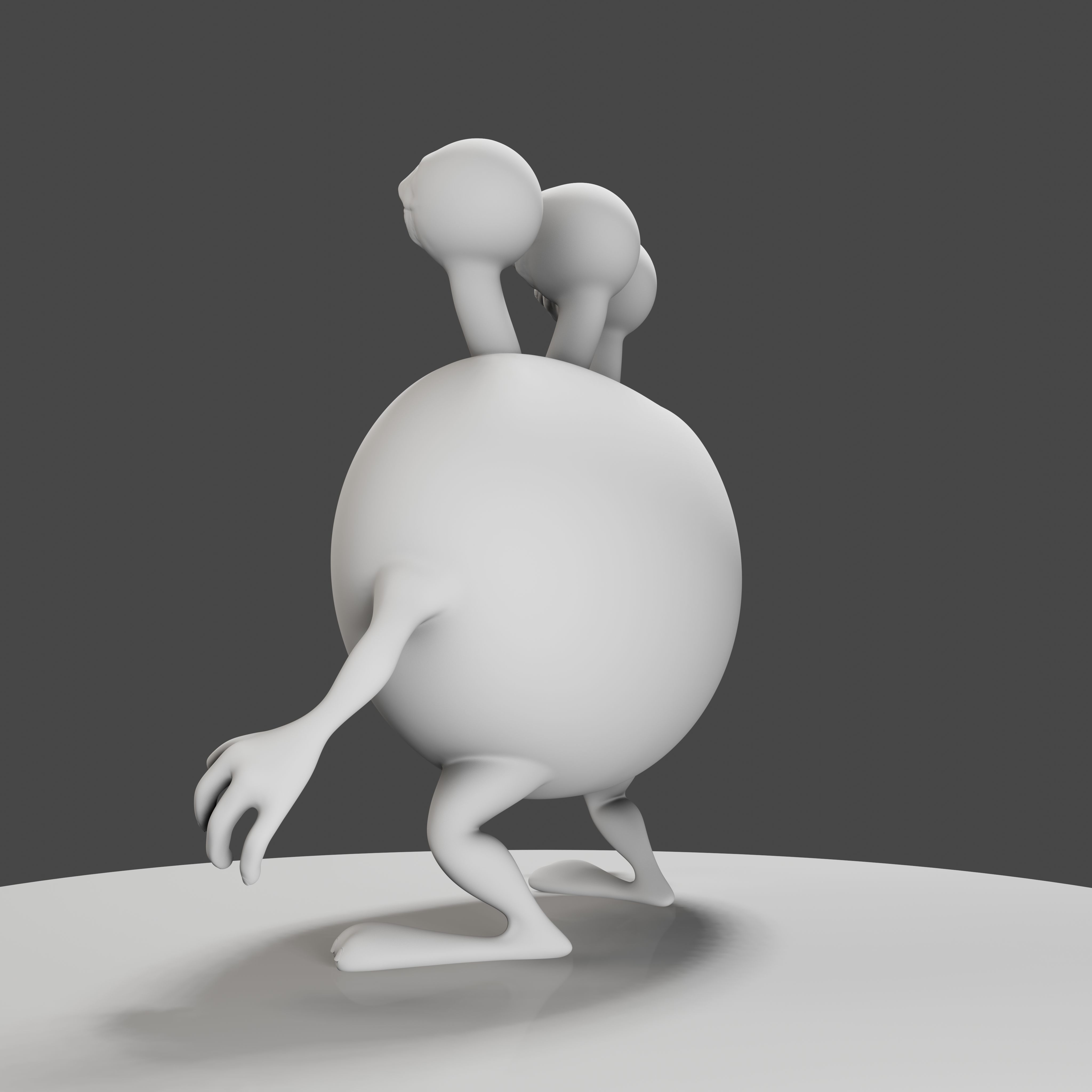 3 Eyes Monster - 3D Print Model 3D print model_23