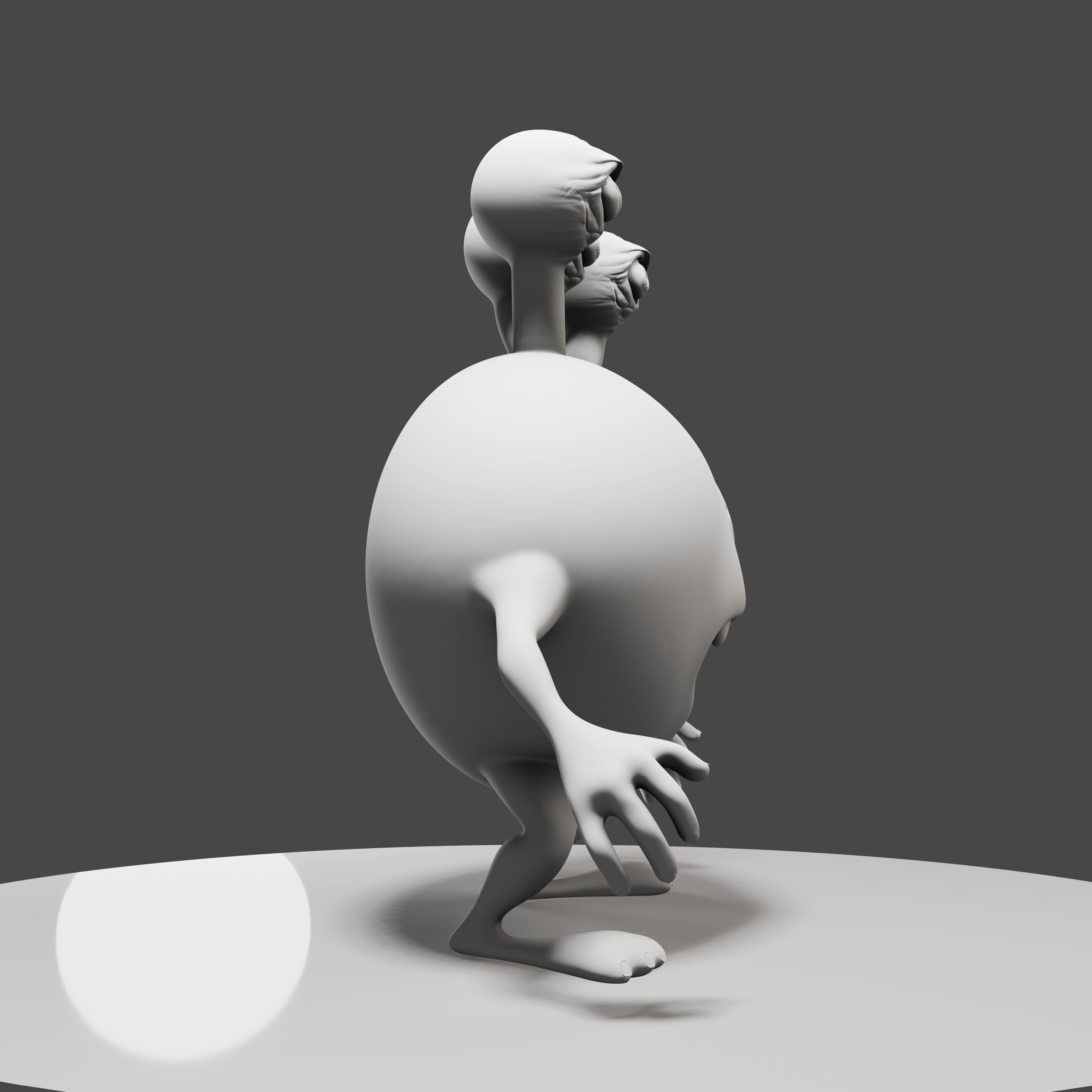 3 Eyes Monster - 3D Print Model 3D print model_13