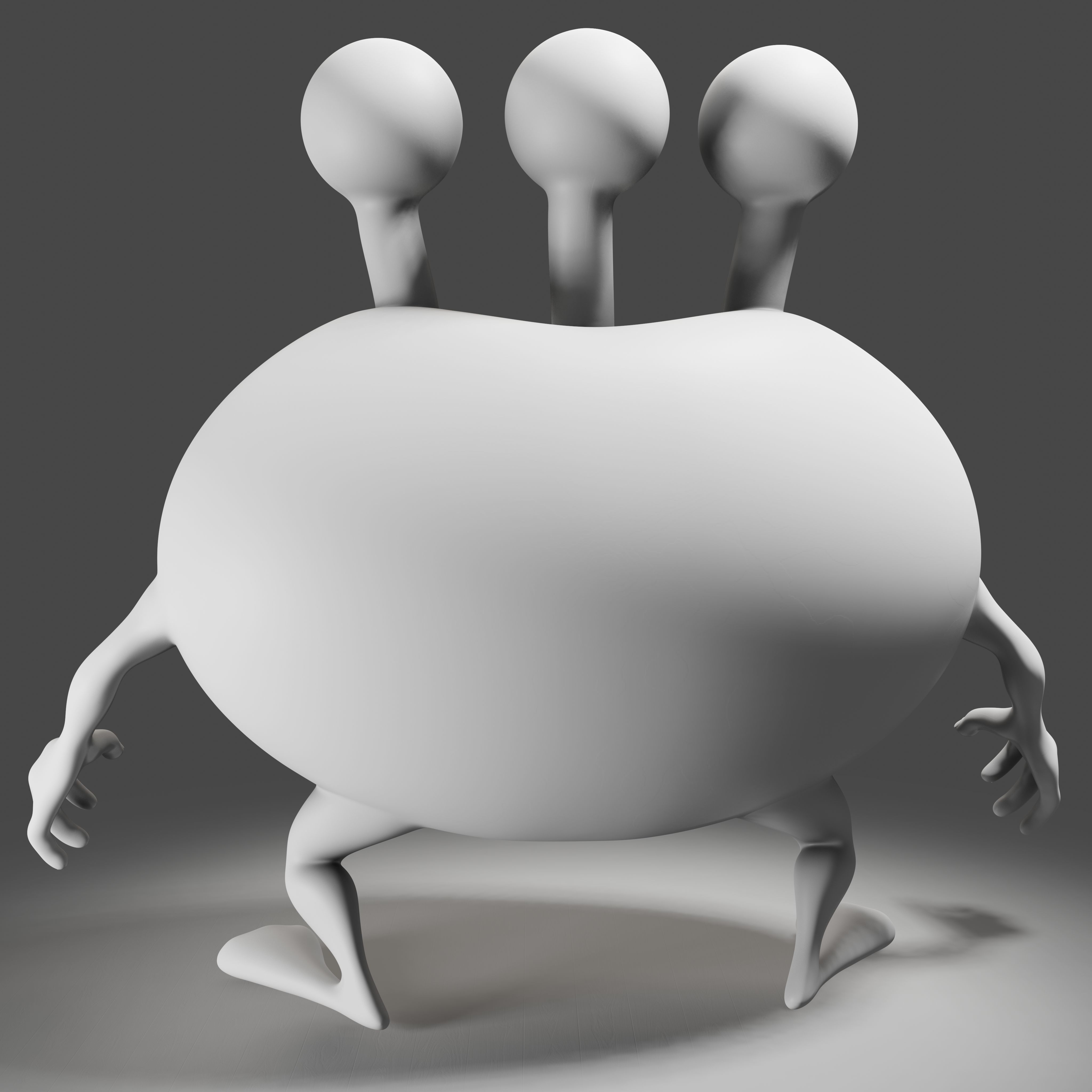 3 Eyes Monster - 3D Print Model 3D print model_10