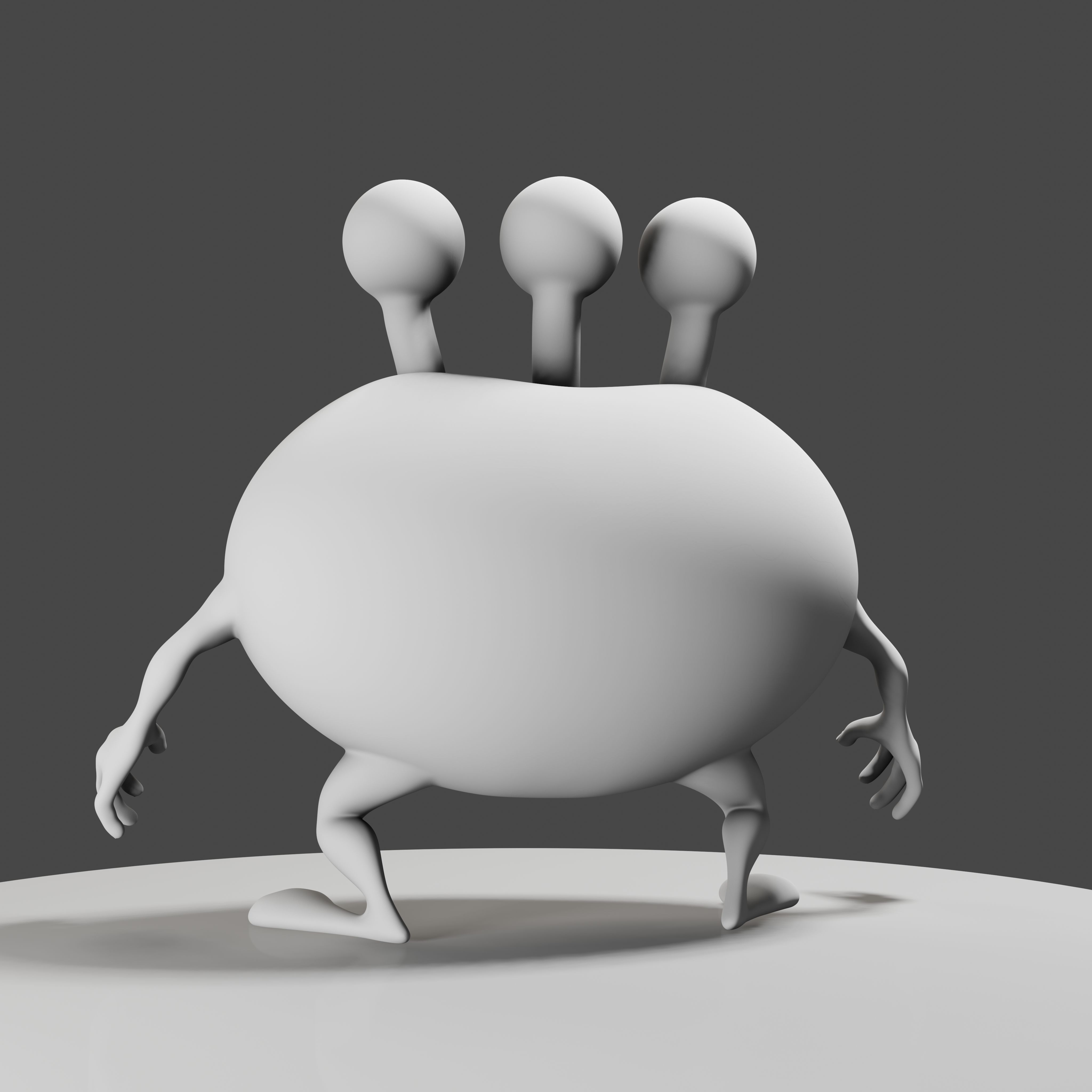 3 Eyes Monster - 3D Print Model 3D print model_21