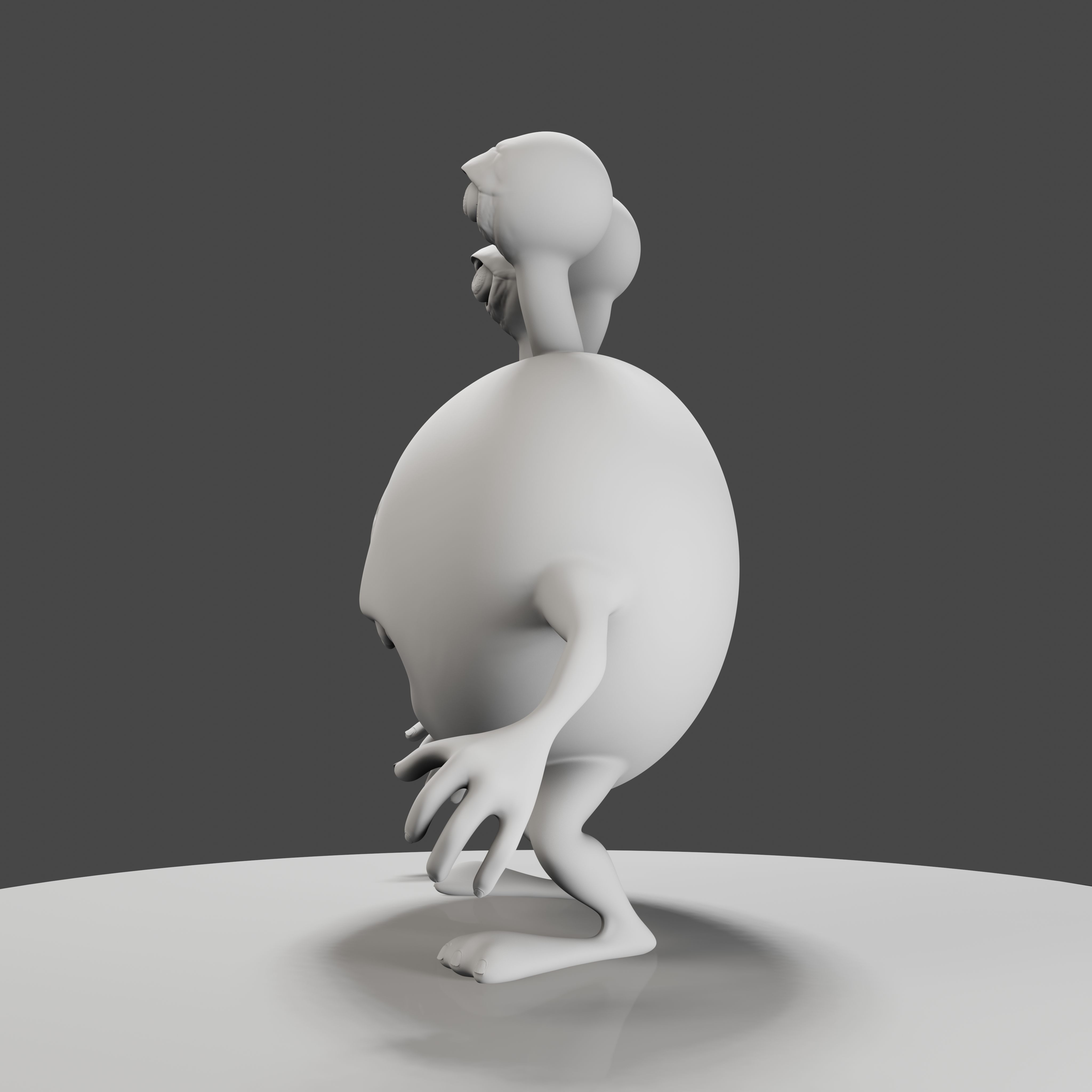 3 Eyes Monster - 3D Print Model 3D print model_17