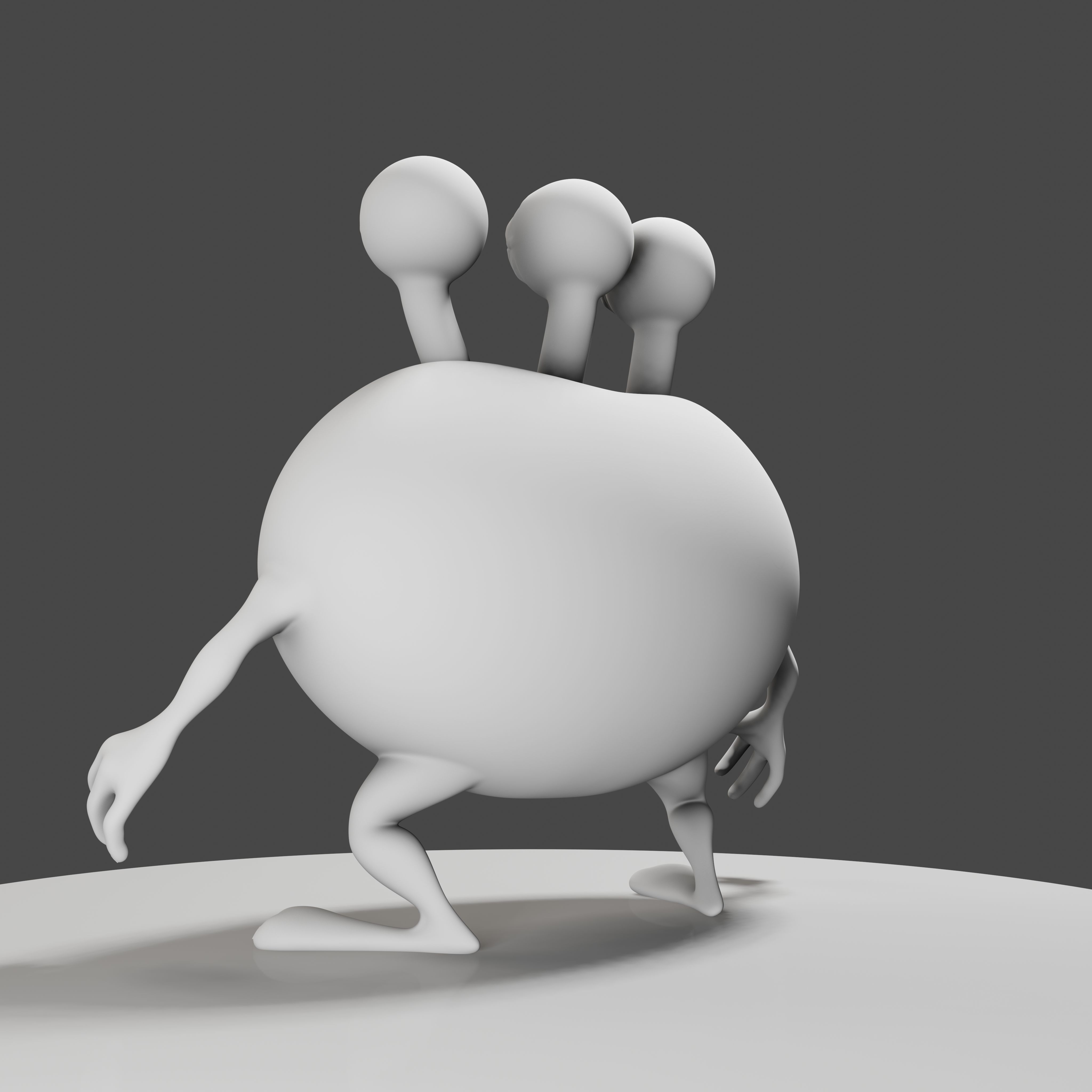 3 Eyes Monster - 3D Print Model 3D print model_16