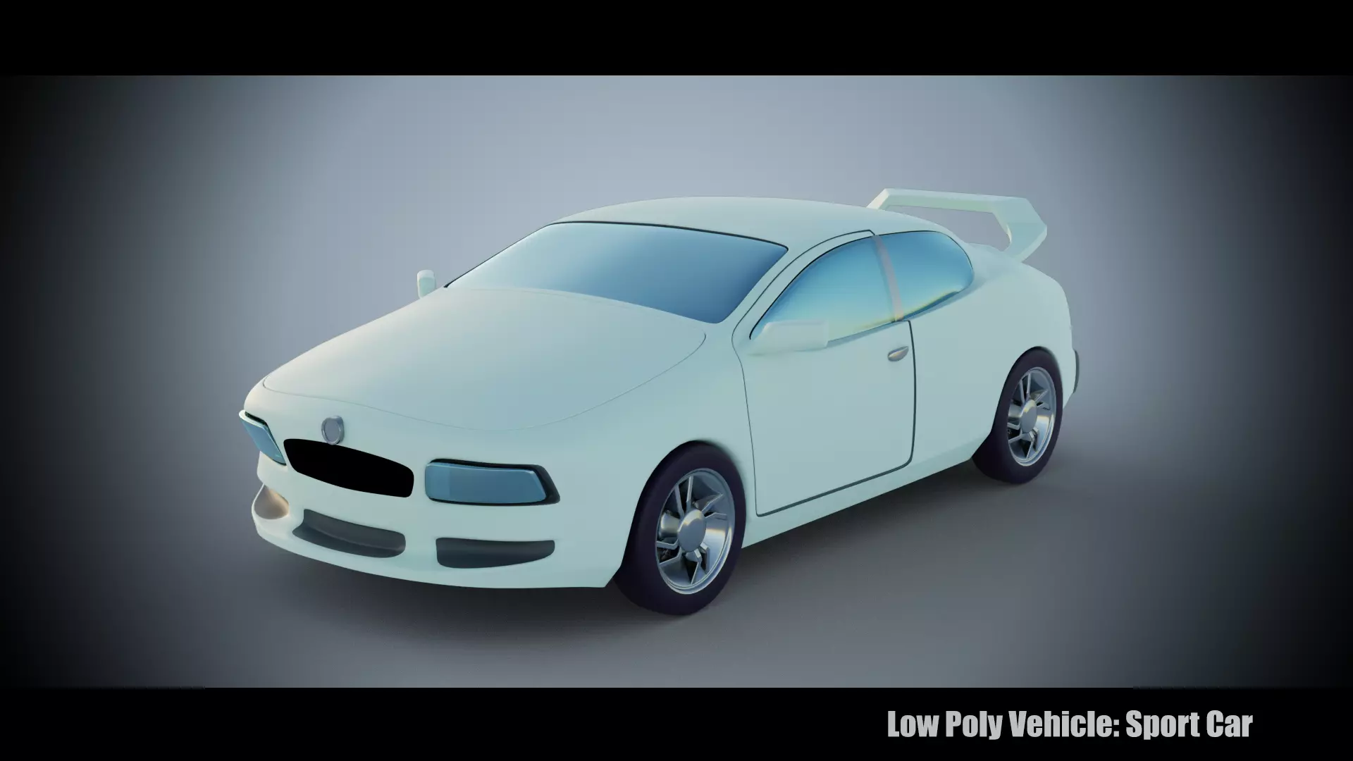 Low Poly Vehicle - Sport Car Low-poly 3D model_0