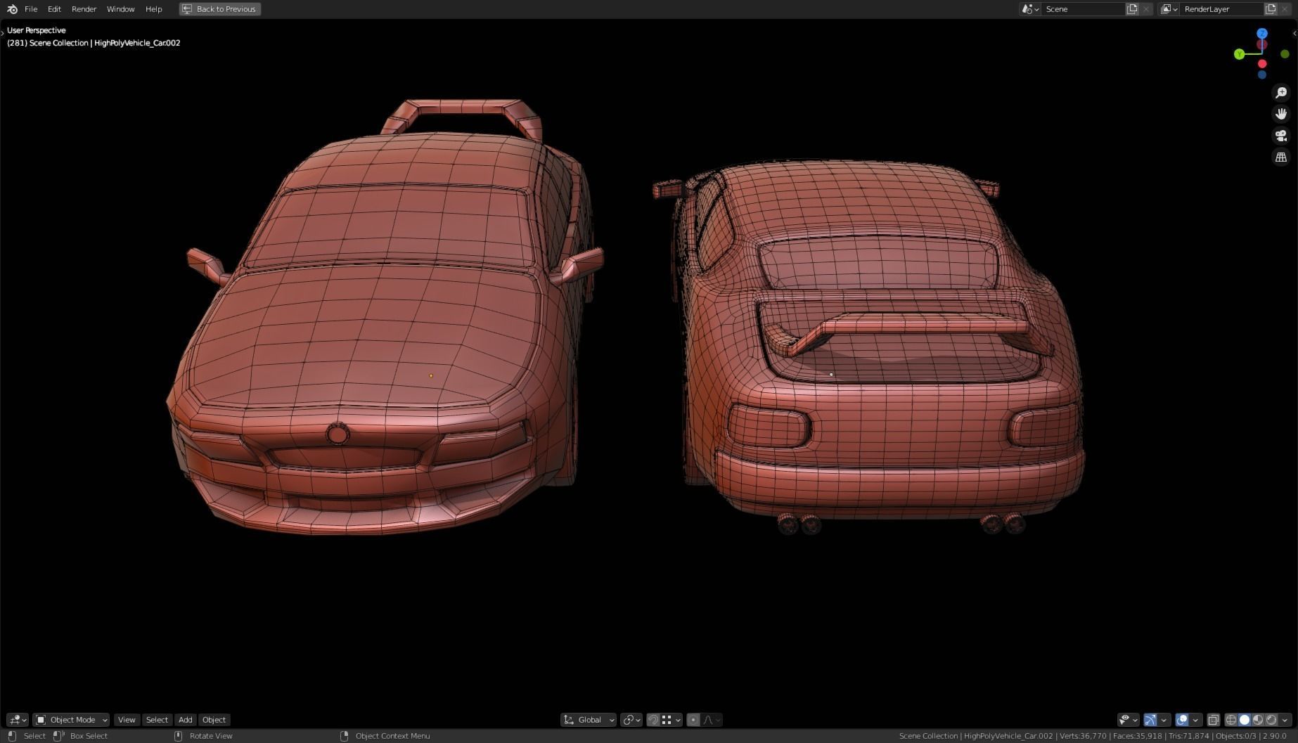 Low Poly Vehicle - Sport Car Low-poly 3D model_6
