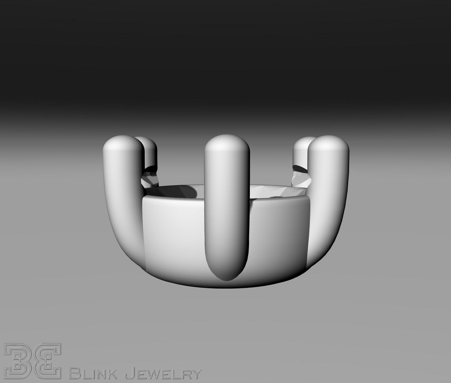 solitaire ring head engagement stud earrings package 3D print model_15