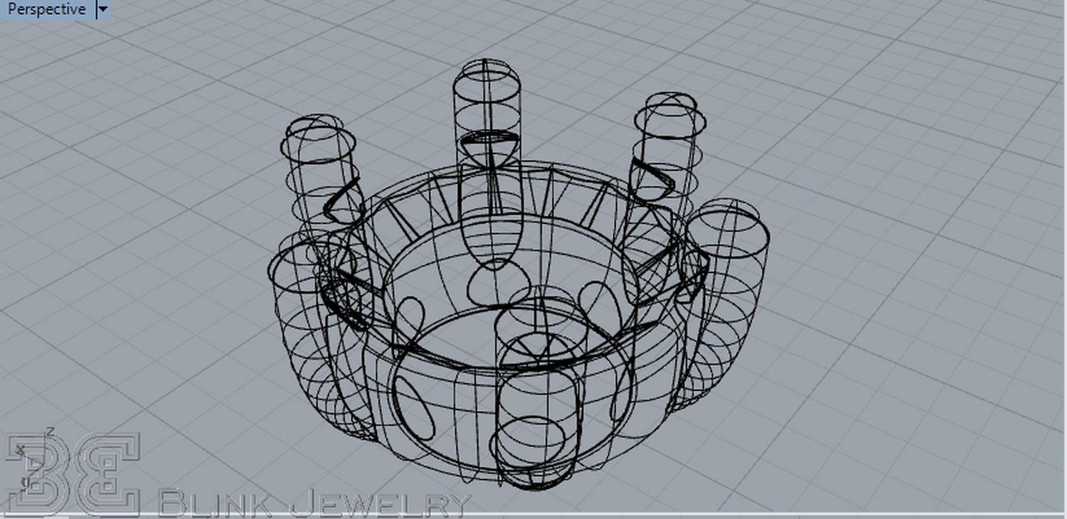 solitaire ring head engagement stud earrings package 3D print model_19