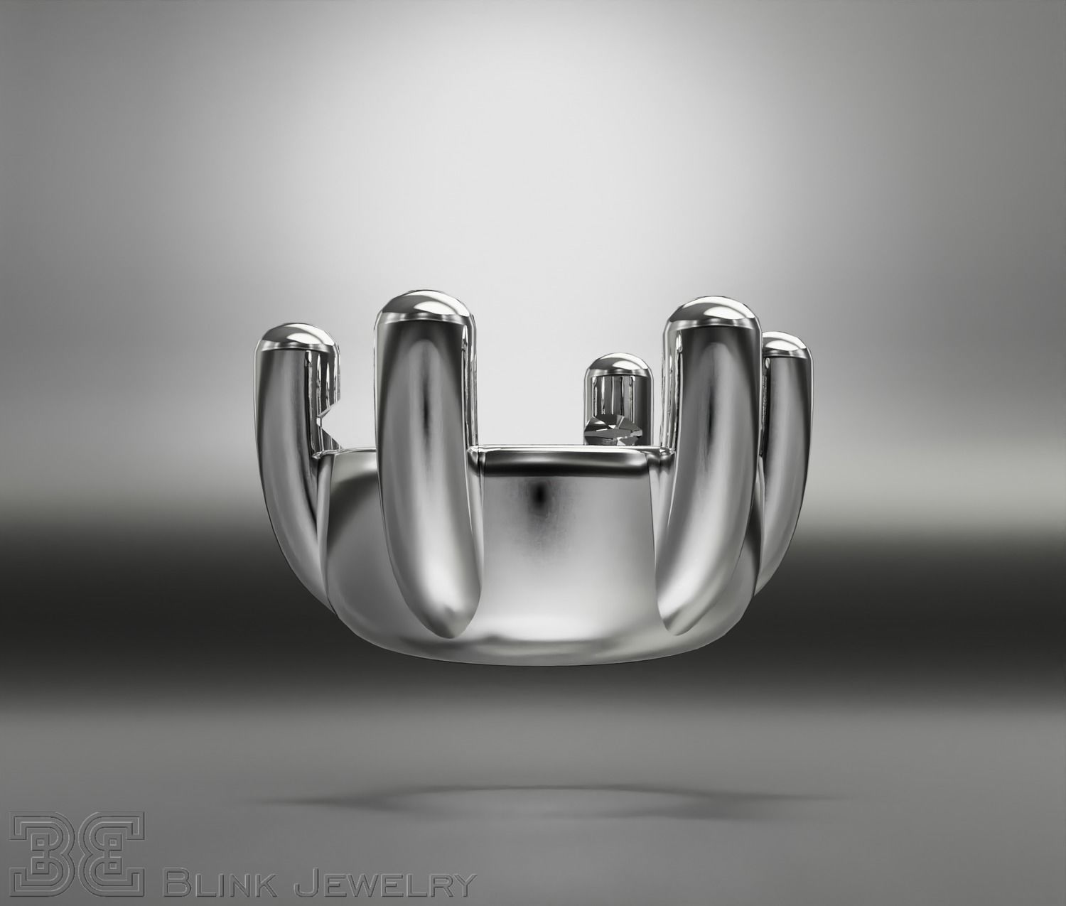 solitaire ring head engagement stud earrings package 3D print model_13