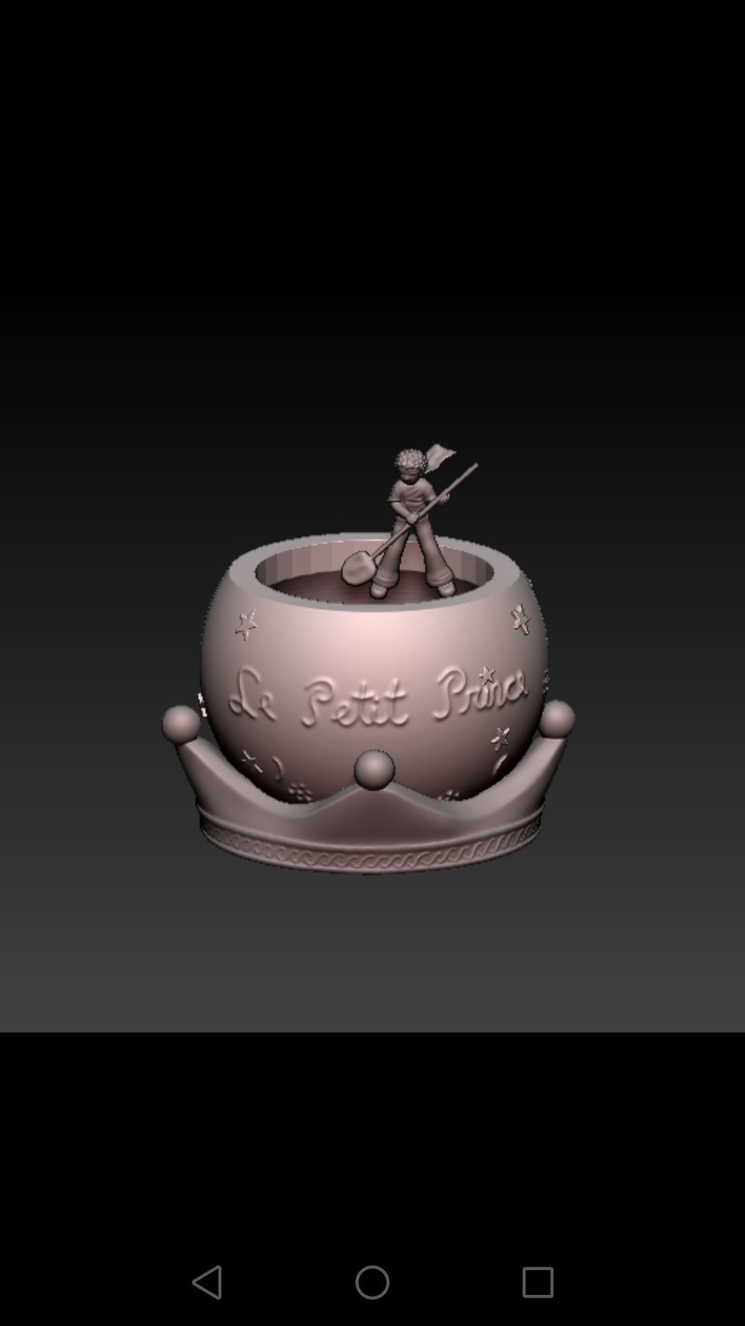 Maceta principito 3D print model_1