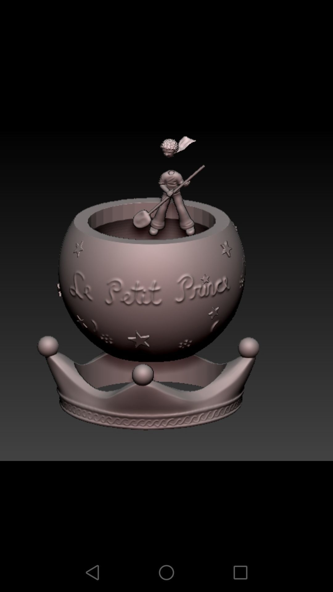 Maceta principito 3D print model_2