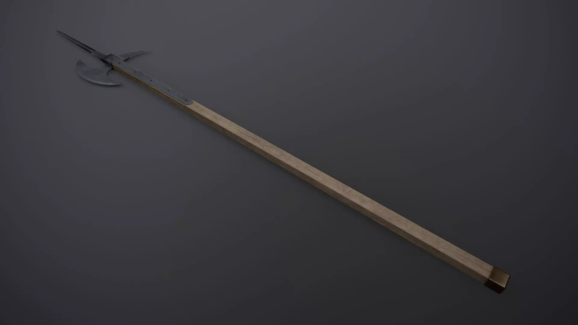 Poleaxe Low-poly 3D model_0