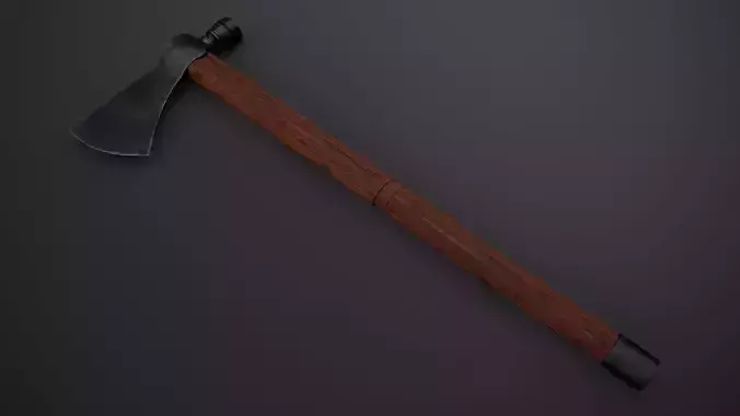 Tomahawk axe Low-poly 3D model
