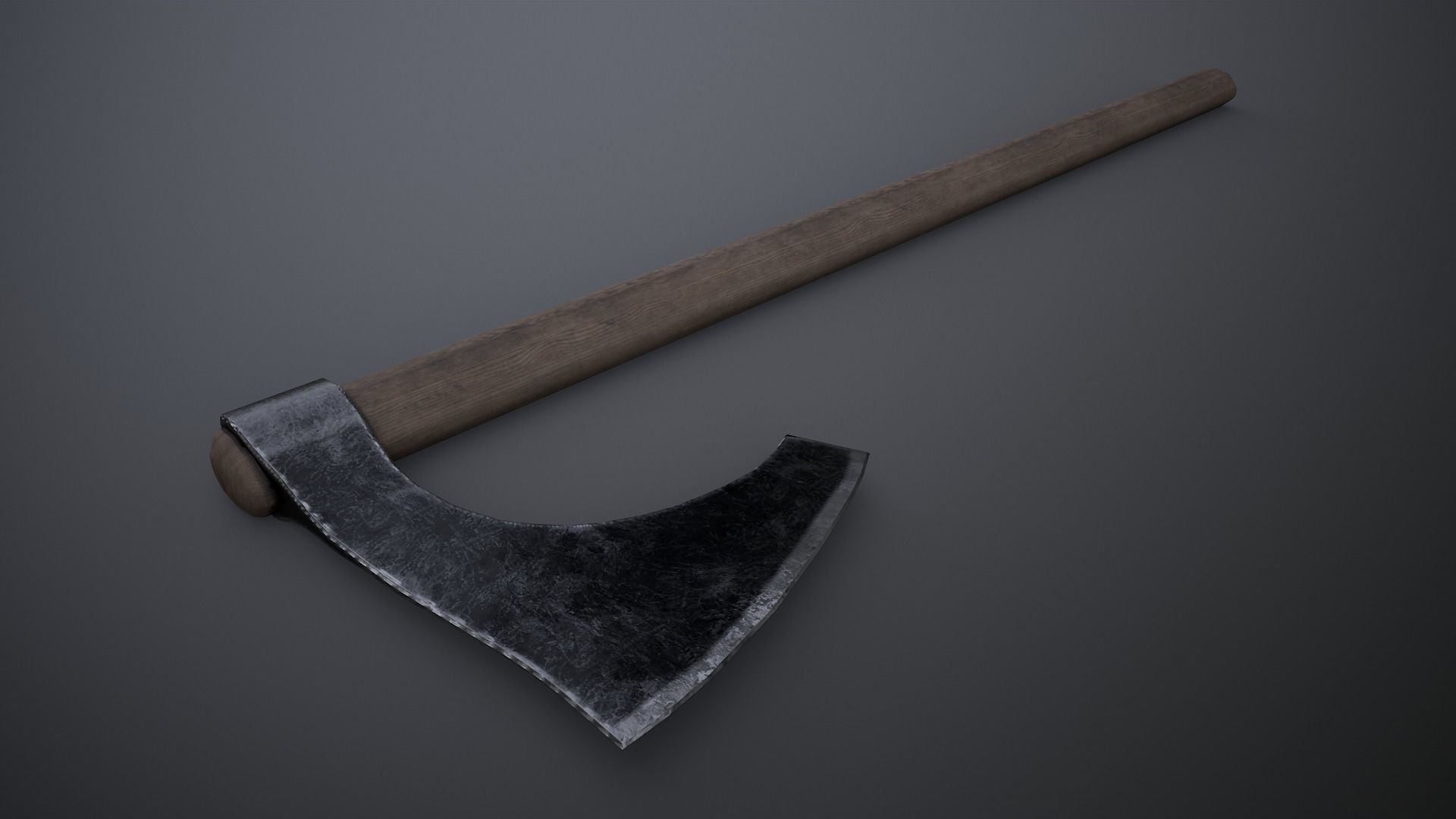 Viking Axe Low-poly 3D model_2