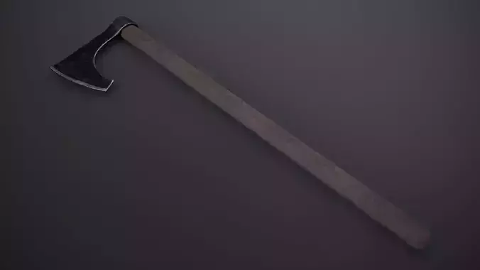 Viking Axe Low-poly 3D model