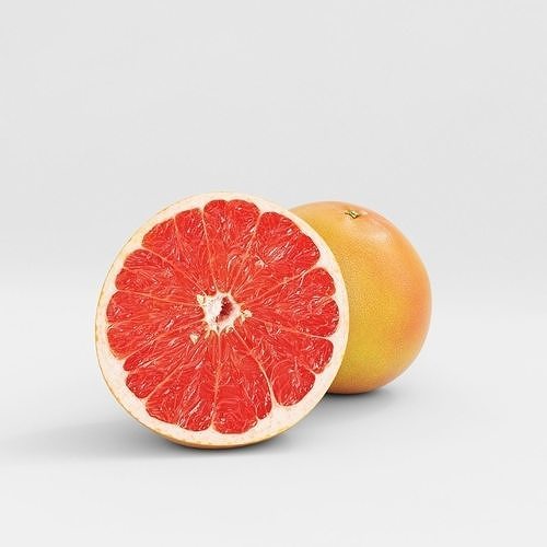 3D Grapefruit model two grapefruits 3D model 3