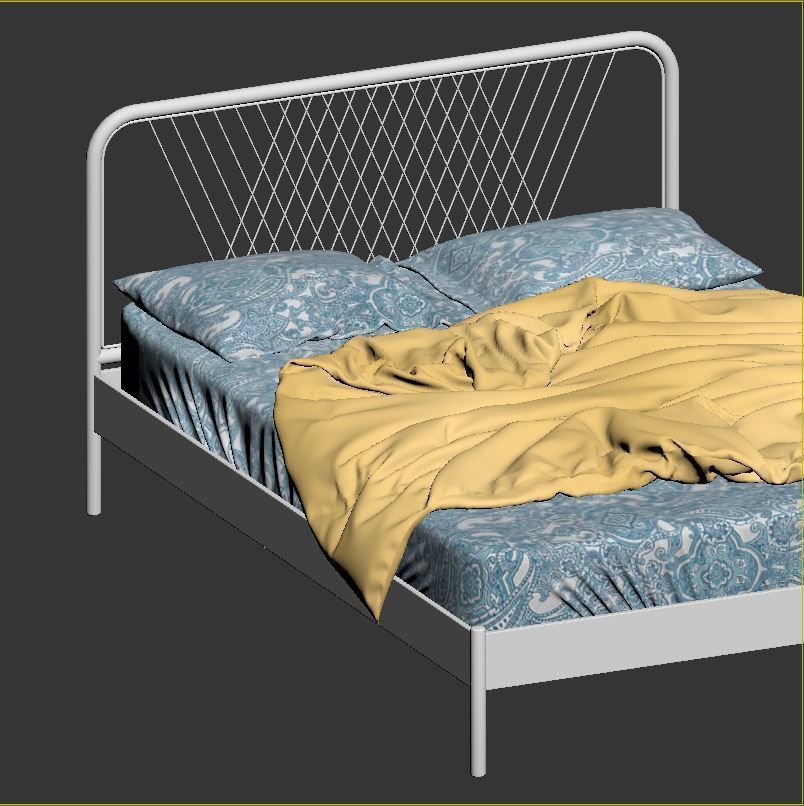NESTTUN Bed  3D model_4