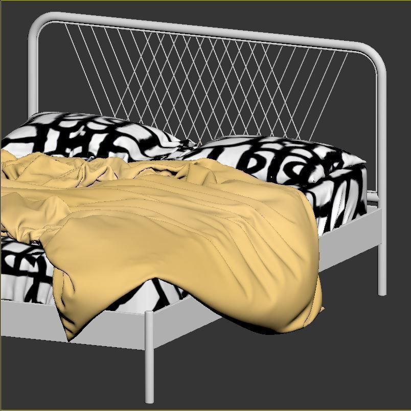 NESTTUN Bed  3D model_3