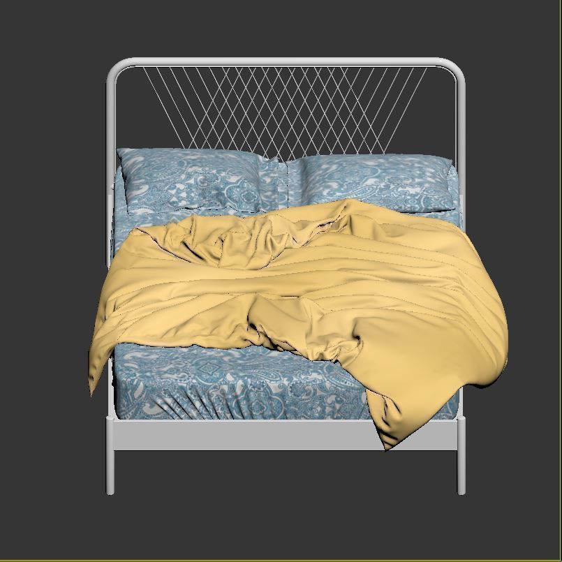 NESTTUN Bed  3D model_2