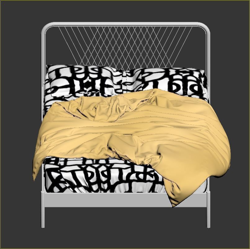 NESTTUN Bed  3D model_5