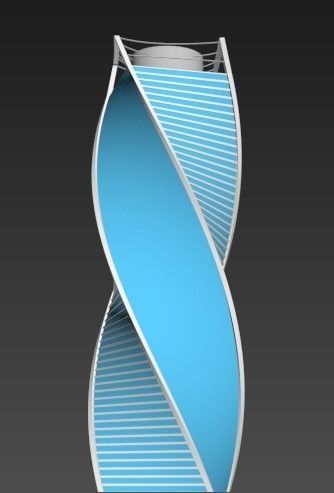 Moscow Twisted Evolution Tower 3D model_4