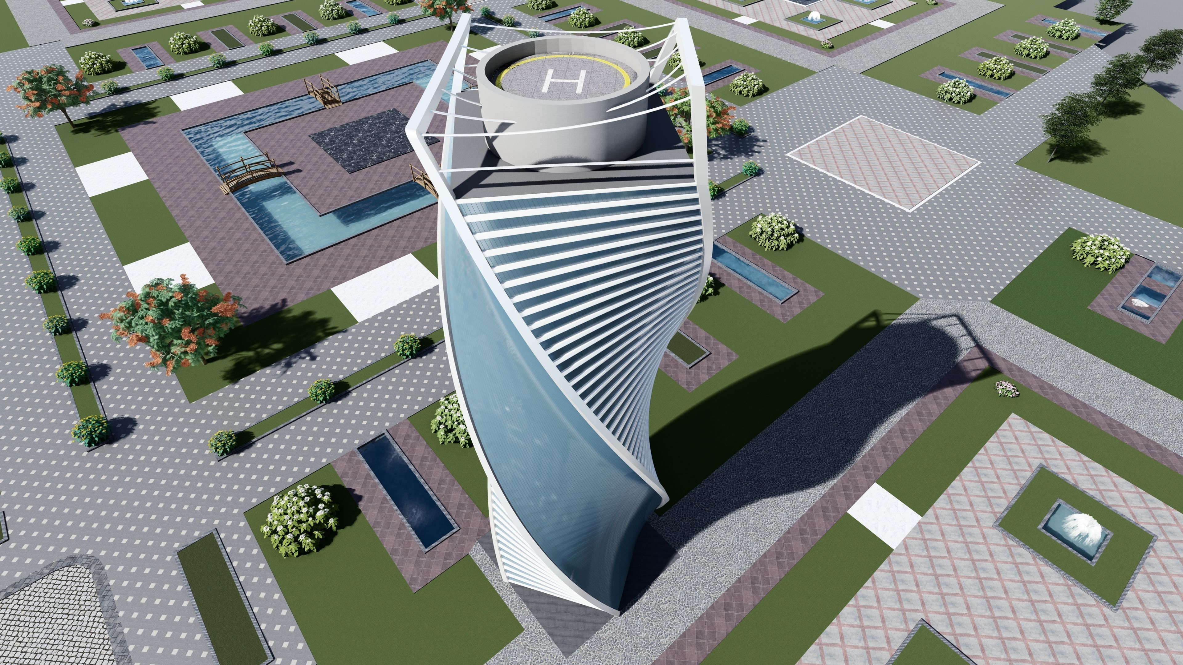 Moscow Twisted Evolution Tower 3D model_3