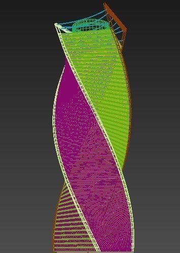 Moscow Twisted Evolution Tower 3D model_10
