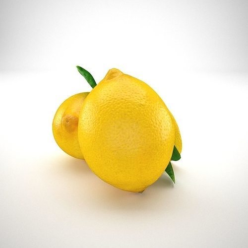 Lemon three lemons 3D model 4