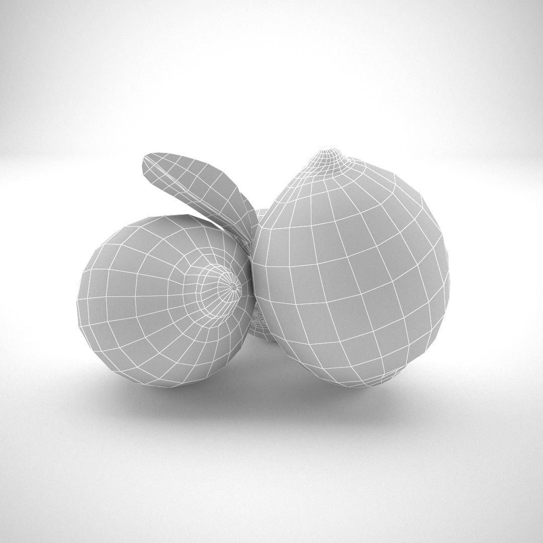 Lemon three lemons 3D model_12