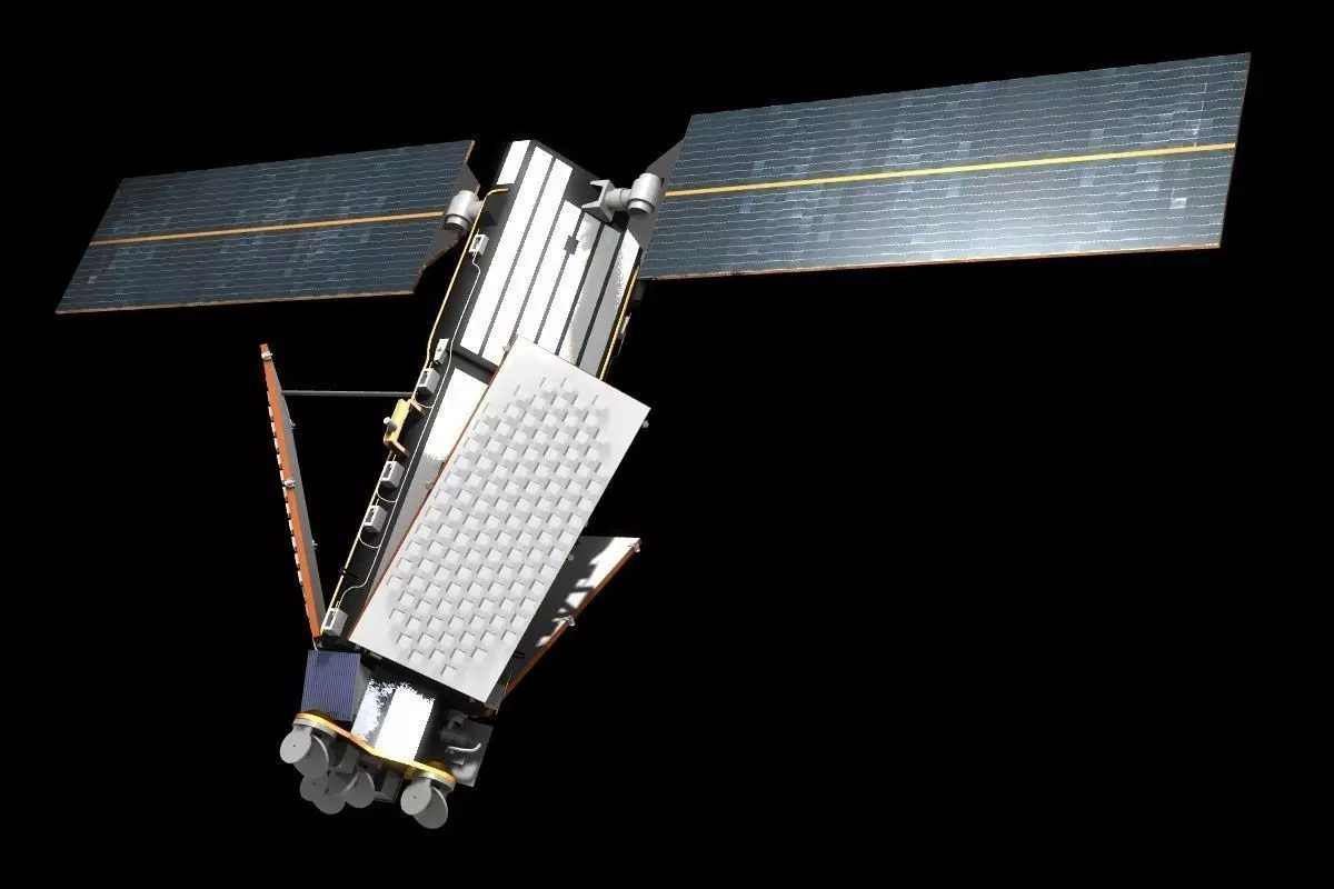 Iridium Satellite 3D model_0