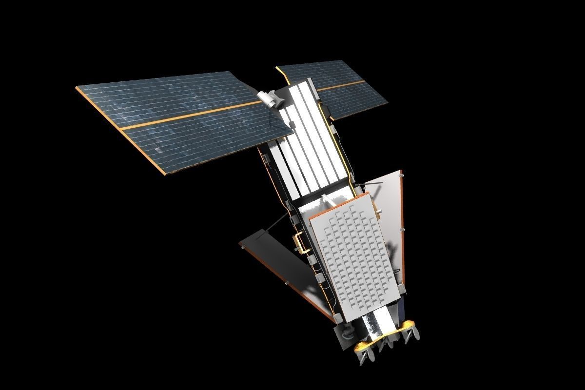 Iridium Satellite 3D model_3