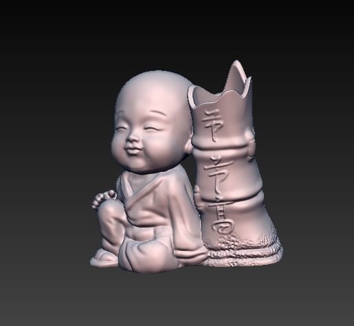baby buda 3D print model_2