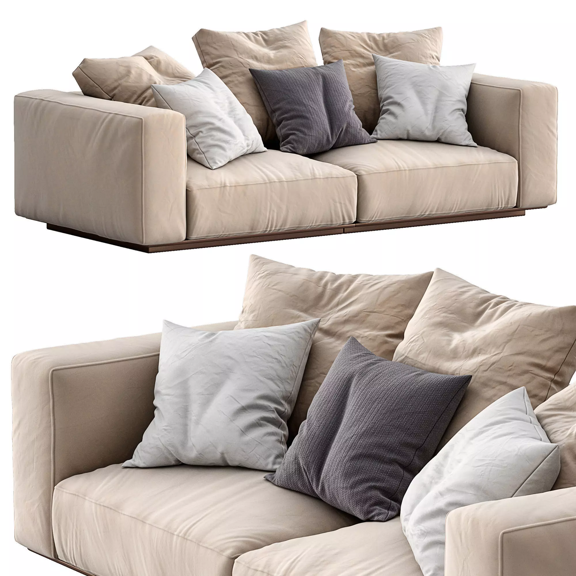 Flexform Sofa GRANDEMARE 3D model_0