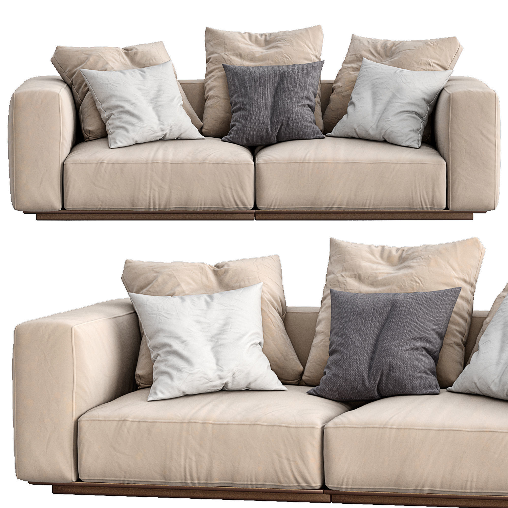 Flexform Sofa GRANDEMARE 3D model_1
