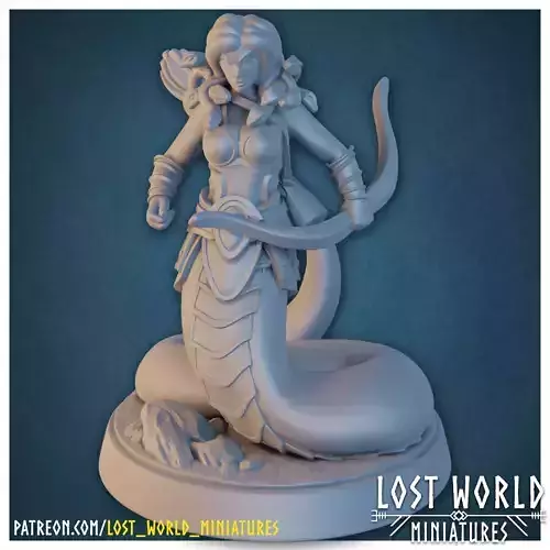 Medusas Minion - Archer 2-Supported - 3D Printable-3Dprint model