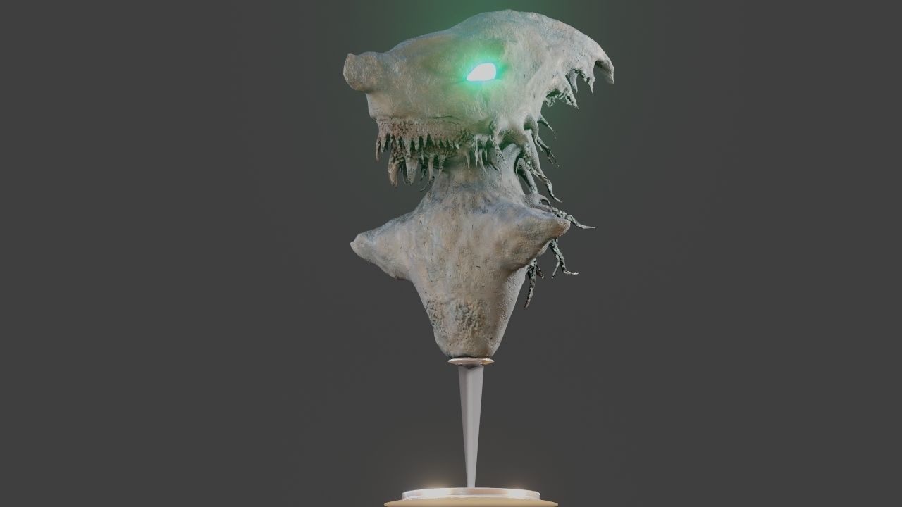 Creature Head - Sculpting 3D model_4