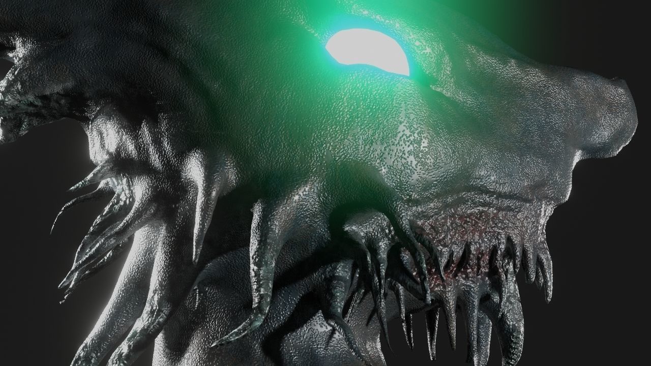 Creature Head - Sculpting 3D model_2