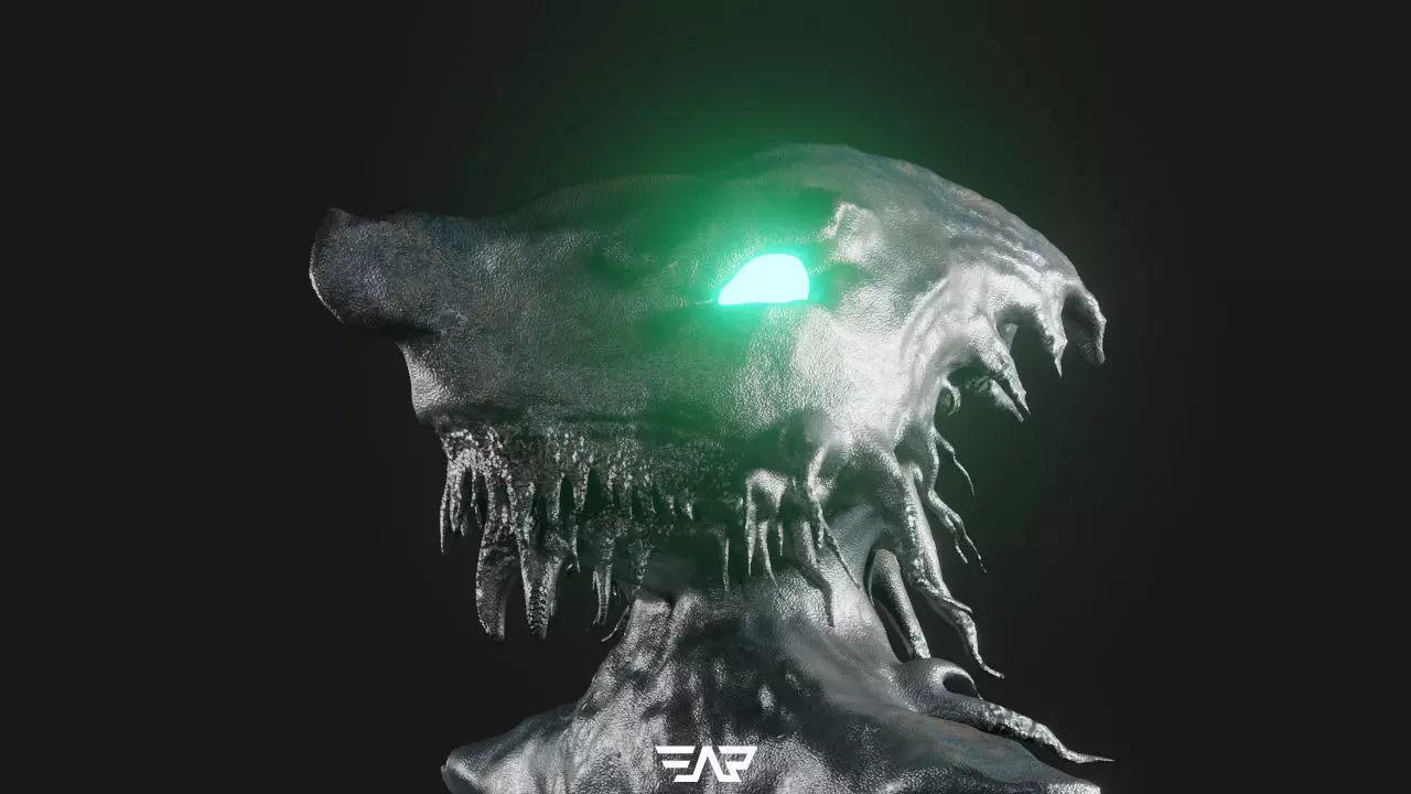 Creature Head - Sculpting 3D model_0