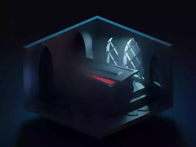 Tomb of the Witcher 3D model