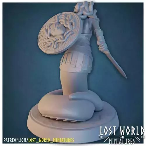 Medusas Minion - Sword-Supported- 3D Printable - 3D print model