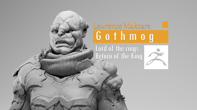 Lawrence Makoare -  Gothmog - Lord of the Rings 3D print model