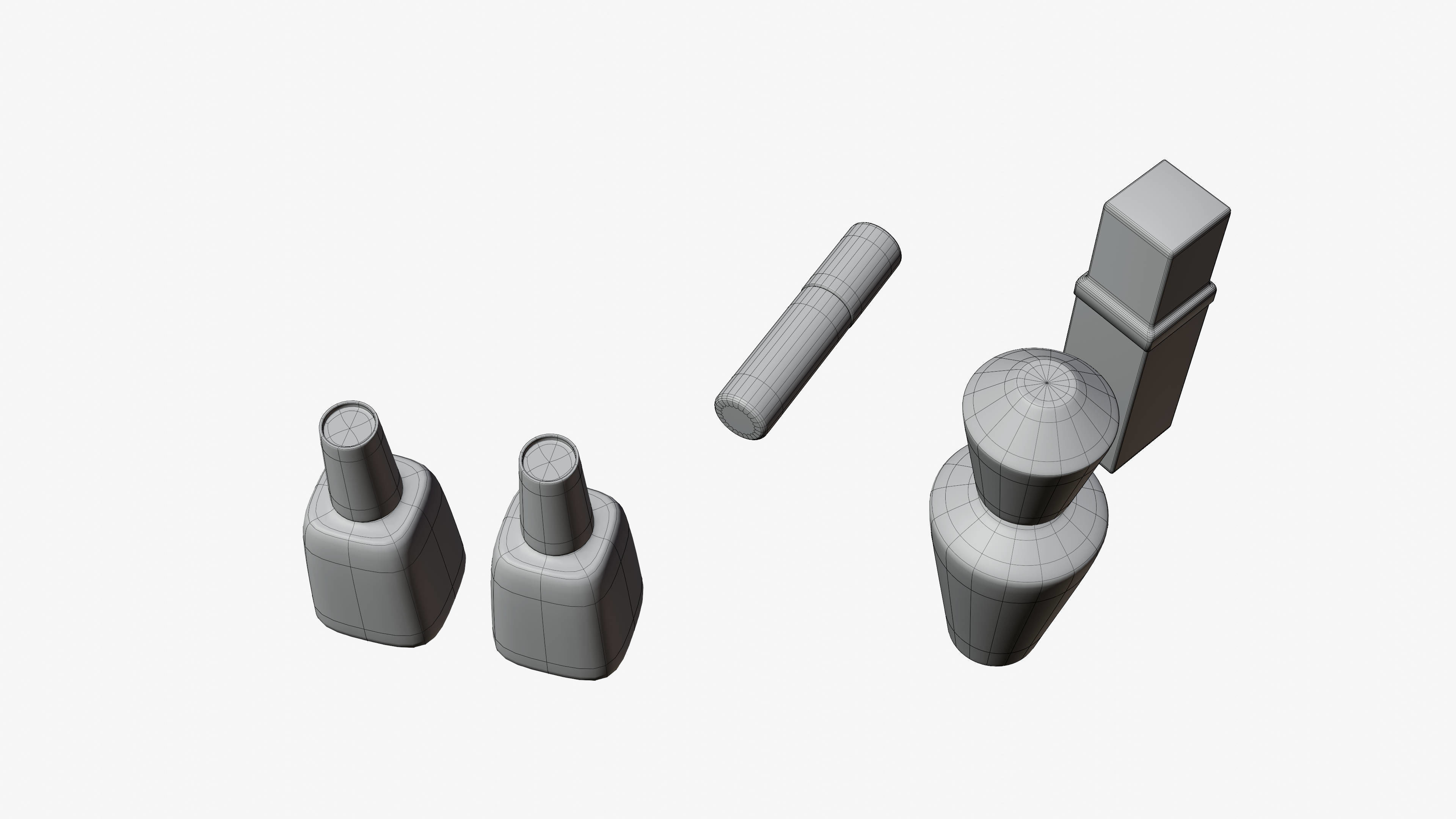 Toy - Cosmetic Bottles  Free 3D model_3