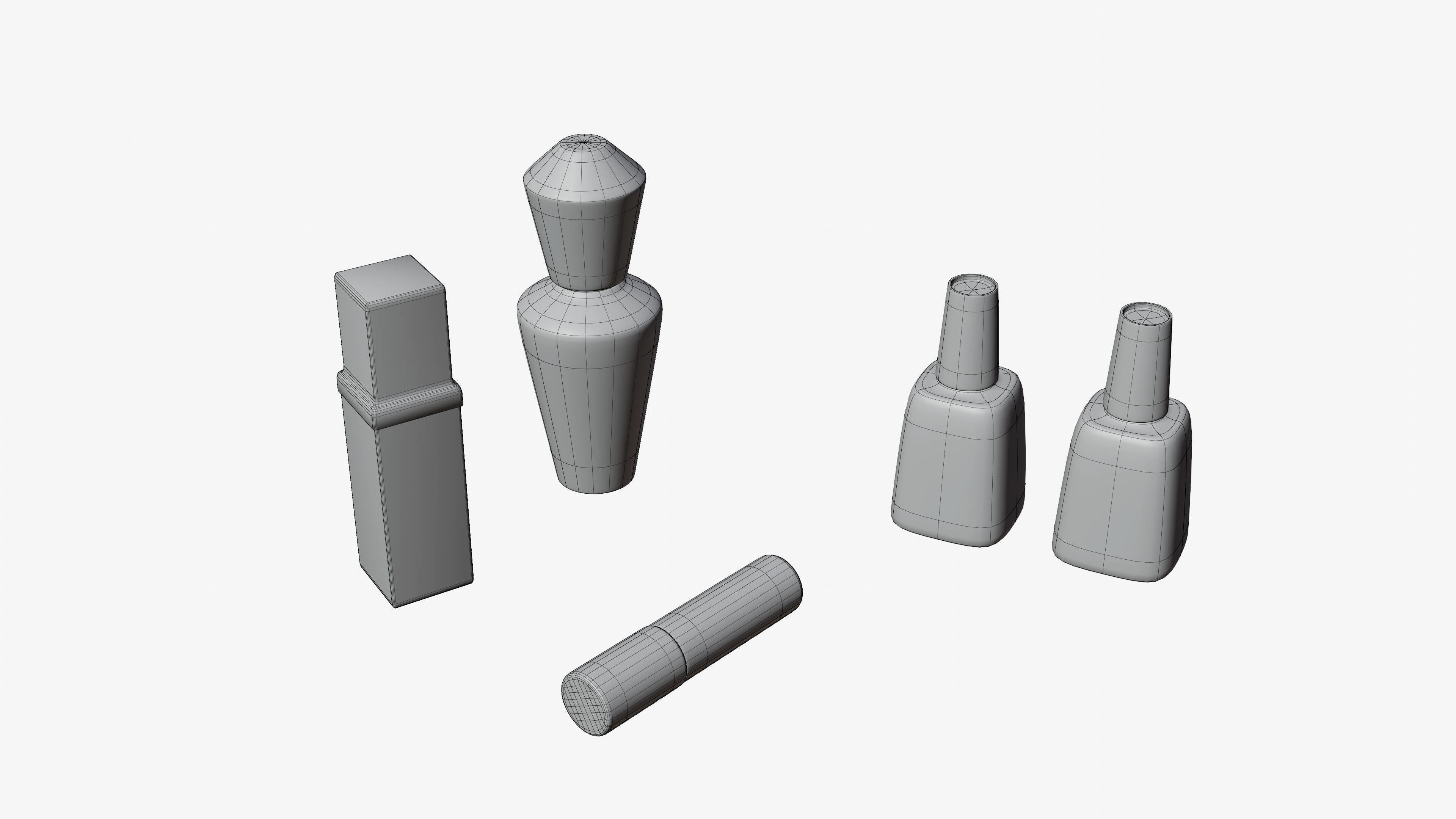 Toy - Cosmetic Bottles  Free 3D model_1