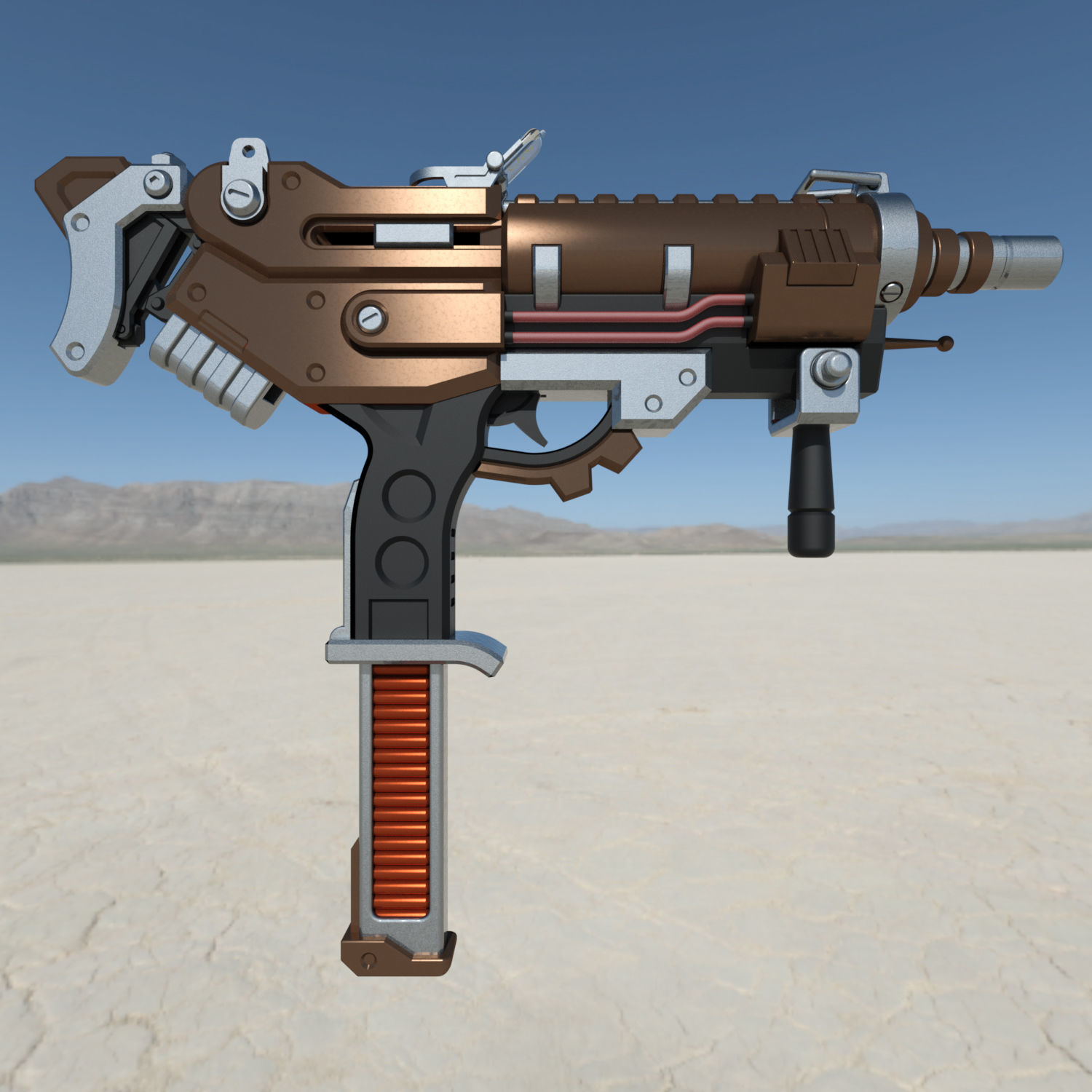 Overwatch Olivia Colomar Sombra Machine pistol Bride Skin  3D print model_2