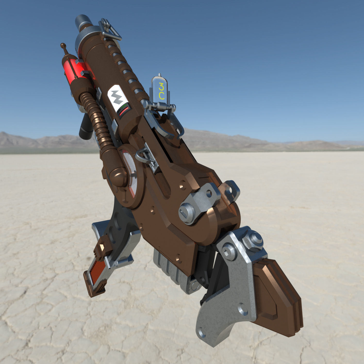 Overwatch Olivia Colomar Sombra Machine pistol Bride Skin  3D print model_3